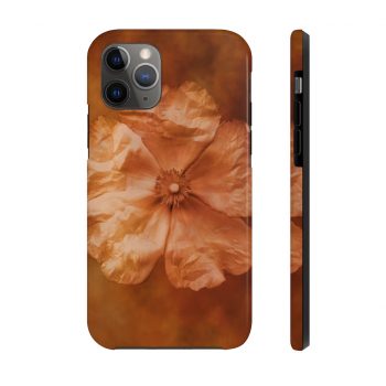 Case Mate Tough Cell Phone Cover Flower Art Print Old Antique Vintage Botanical Tan Beige Brown