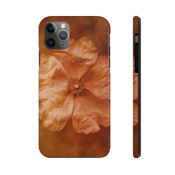 Case Mate Tough Cell Phone Cover Flower Art Print Old Antique Vintage Botanical Tan Beige Brown