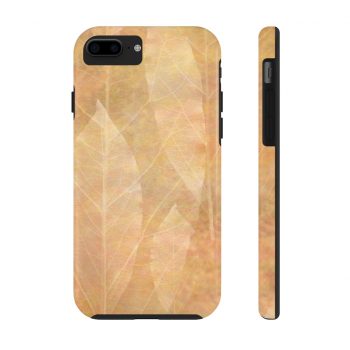 Case Mate Tough Cell Phone Cover Leaves Leaf Vein Print Beige Cream Brown Nature Art Print Old Antique Vintage