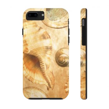 Case Mate Tough Cell Phone Cover Sea Shells Seashell Ocean Cream Beige Brown Gold Art Print Old Antique Vintage