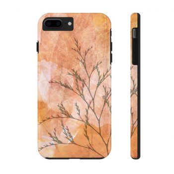 Case Mate Tough Cell Phone Cover Wheat Field Flowers Print Beige Landscape Nature Art Print Old Antique Vintage