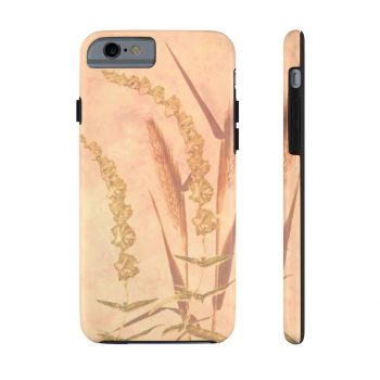 Case Mate Tough Cell Phone Cover Wheat Field Wheat Field Print Coral Beige Landscape Nature Art Print Old Antique Vintage