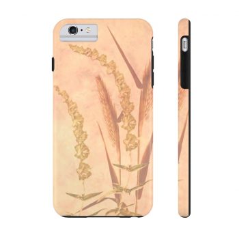 Case Mate Tough Cell Phone Cover Wheat Field Wheat Field Print Coral Beige Landscape Nature Art Print Old Antique Vintage