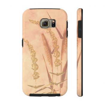 Case Mate Tough Cell Phone Cover Wheat Field Wheat Field Print Coral Beige Landscape Nature Art Print Old Antique Vintage