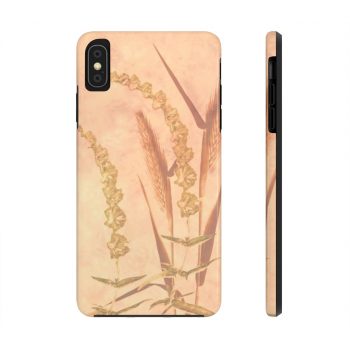 Case Mate Tough Cell Phone Cover Wheat Field Wheat Field Print Coral Beige Landscape Nature Art Print Old Antique Vintage