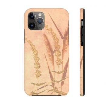 Case Mate Tough Cell Phone Cover Wheat Field Wheat Field Print Coral Beige Landscape Nature Art Print Old Antique Vintage