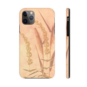 Case Mate Tough Cell Phone Cover Wheat Field Wheat Field Print Coral Beige Landscape Nature Art Print Old Antique Vintage