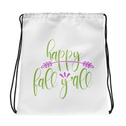 Drawstring Bag - Happy Fall Y'all