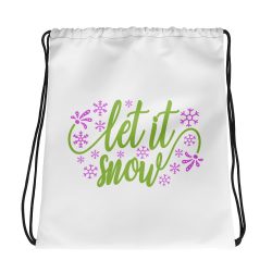 Drawstring Bag - Let it Snow