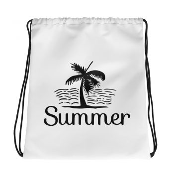 Drawstring Bag - Summer Palm Tree