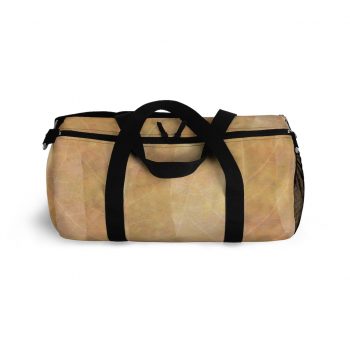 Duffel Bag Leaves Leaf Vein Print Beige Cream Brown Nature Art Print Old Antique Vintage