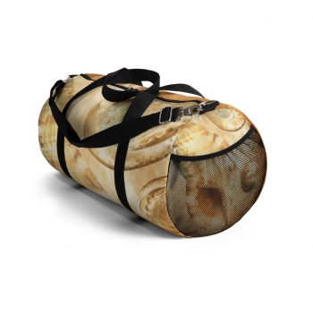 Duffel Bag Sea Shells Seashells Ocean Cream Beige Brown Gold Art Print Old Antique Vintage