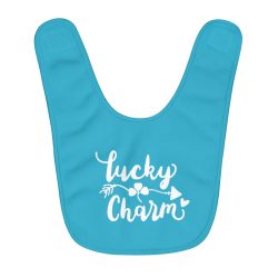 Fleece Baby Bib Blue - Lucky Charm