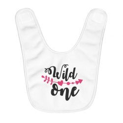 Fleece Baby Bib - Wild One