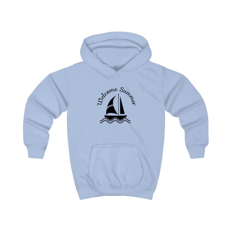 Hoodie Several Colors - Welcome Summer Sailboat