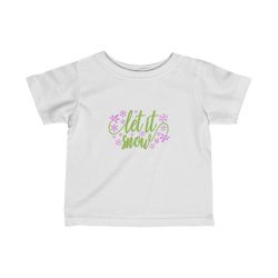 Infant Fine Jersey Tee T-Shirt - Let It Snow
