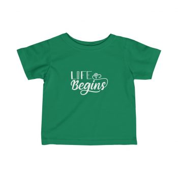 Infant Fine Jersey Tee T-Shirt Several Colors - Life Begins