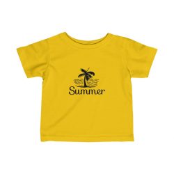 Infant Fine Jersey Tee T-Shirt Several Colors -  Summer - Palm Tree
