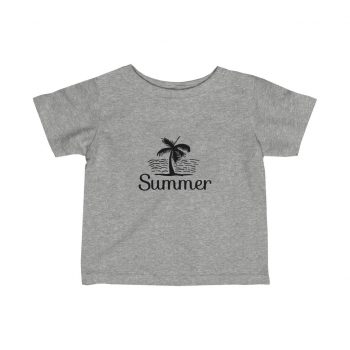 Infant Fine Jersey Tee T-Shirt Several Colors -  Summer - Palm Tree