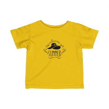 Infant Fine Jersey Tee T-Shirt Several Colors -  Welcome Summer – Sun Hat