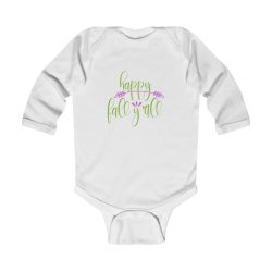 Infant Long Sleeve Body Suit Baby Onesie - Happy Fall Y'all