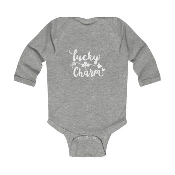 Infant Long Sleeve Body Suit Baby Onesie Several Colors - Lucky Charm