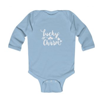 Infant Long Sleeve Body Suit Baby Onesie Several Colors - Lucky Charm