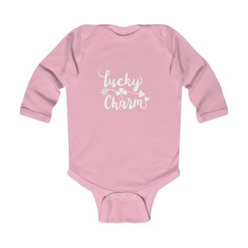 Infant Long Sleeve Body Suit Baby Onesie Several Colors - Lucky Charm