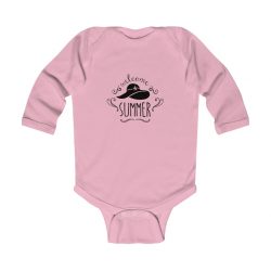 Infant Long Sleeve Body Suit Baby Onesie Several Colors - Welcome Summer Sun Hat