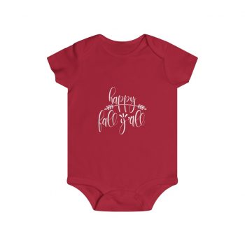 Infant Snap Tee Baby Body Suit Onesie Several Colors - Happy Fall Y'all