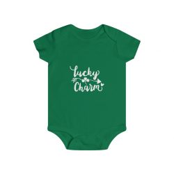 Infant Snap Tee Baby Body Suit Onesie Several Colors - Lucky Charm