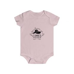 Infant Snap Tee Baby Body Suit Onesie Several Colors - Welcome Summer Sun Hat