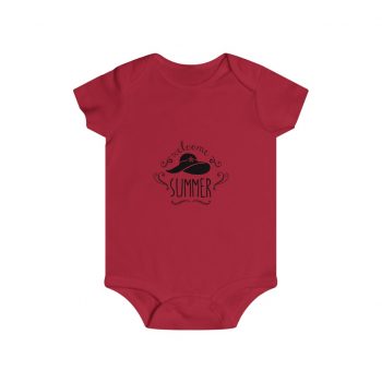 Infant Snap Tee Baby Body Suit Onesie Several Colors - Welcome Summer Sun Hat