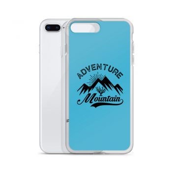 iPhone Phone Case Cover Blue - Adventure Mountains