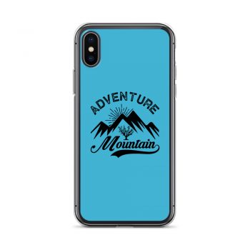 iPhone Phone Case Cover Blue - Adventure Mountains