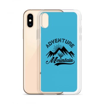 iPhone Phone Case Cover Blue - Adventure Mountains