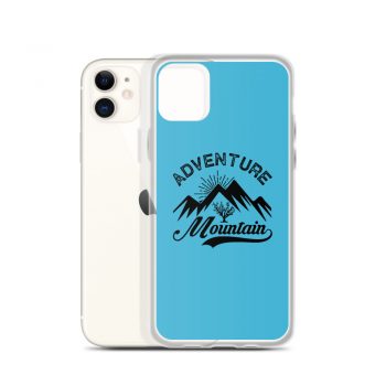 iPhone Phone Case Cover Blue - Adventure Mountains