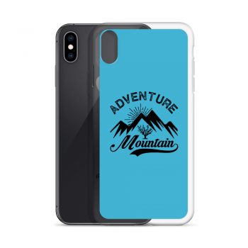 iPhone Phone Case Cover Blue - Adventure Mountains