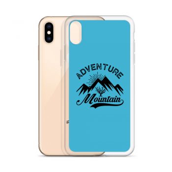 iPhone Phone Case Cover Blue - Adventure Mountains