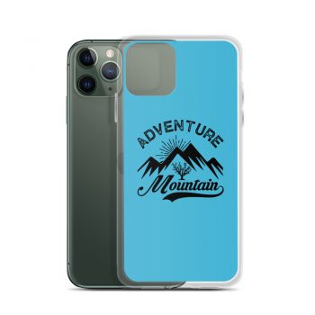 iPhone Phone Case Cover Blue - Adventure Mountains