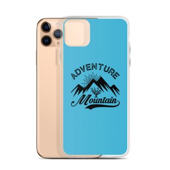 iPhone Phone Case Cover Blue - Adventure Mountains