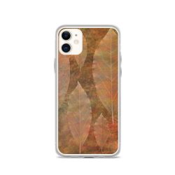 iPhone Phone Case Cover Colorful Leaf Copper Brown Beige Nature Art Print Old Antique Vintage