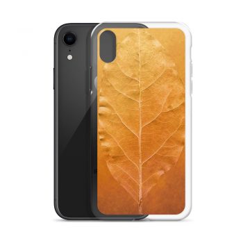 iPhone Phone Case Cover Golden Leaf Vein Print Beige Gold Nature Art Print Old Antique Vintage