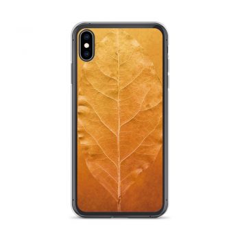 iPhone Phone Case Cover Golden Leaf Vein Print Beige Gold Nature Art Print Old Antique Vintage