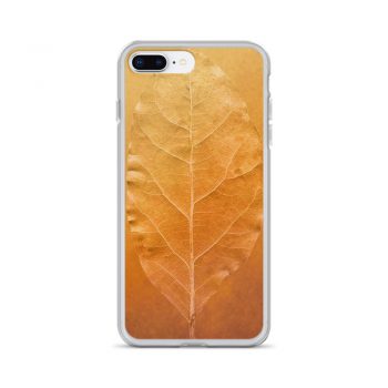 iPhone Phone Case Cover Golden Leaf Vein Print Beige Gold Nature Art Print Old Antique Vintage