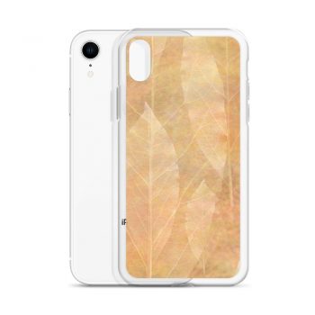 iPhone Phone Case Cover Leaves Leaf Vein Print Beige Cream Brown Nature Art Print Old Antique Vintage