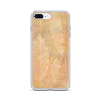 iPhone Phone Case Cover Leaves Leaf Vein Print Beige Cream Brown Nature Art Print Old Antique Vintage