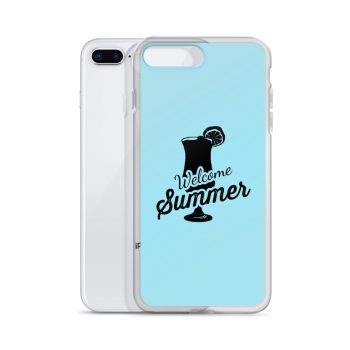 iPhone Phone Case Cover Light Blue - Welcome Summer