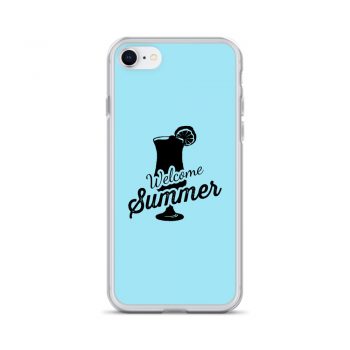 iPhone Phone Case Cover Light Blue - Welcome Summer