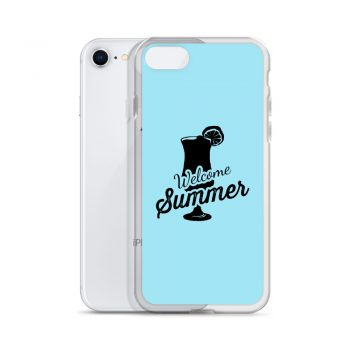 iPhone Phone Case Cover Light Blue - Welcome Summer